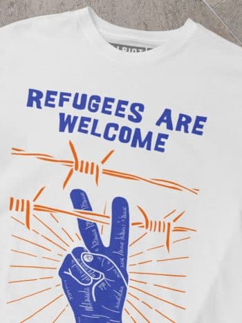 Refugees are welcome (white T-shirts)